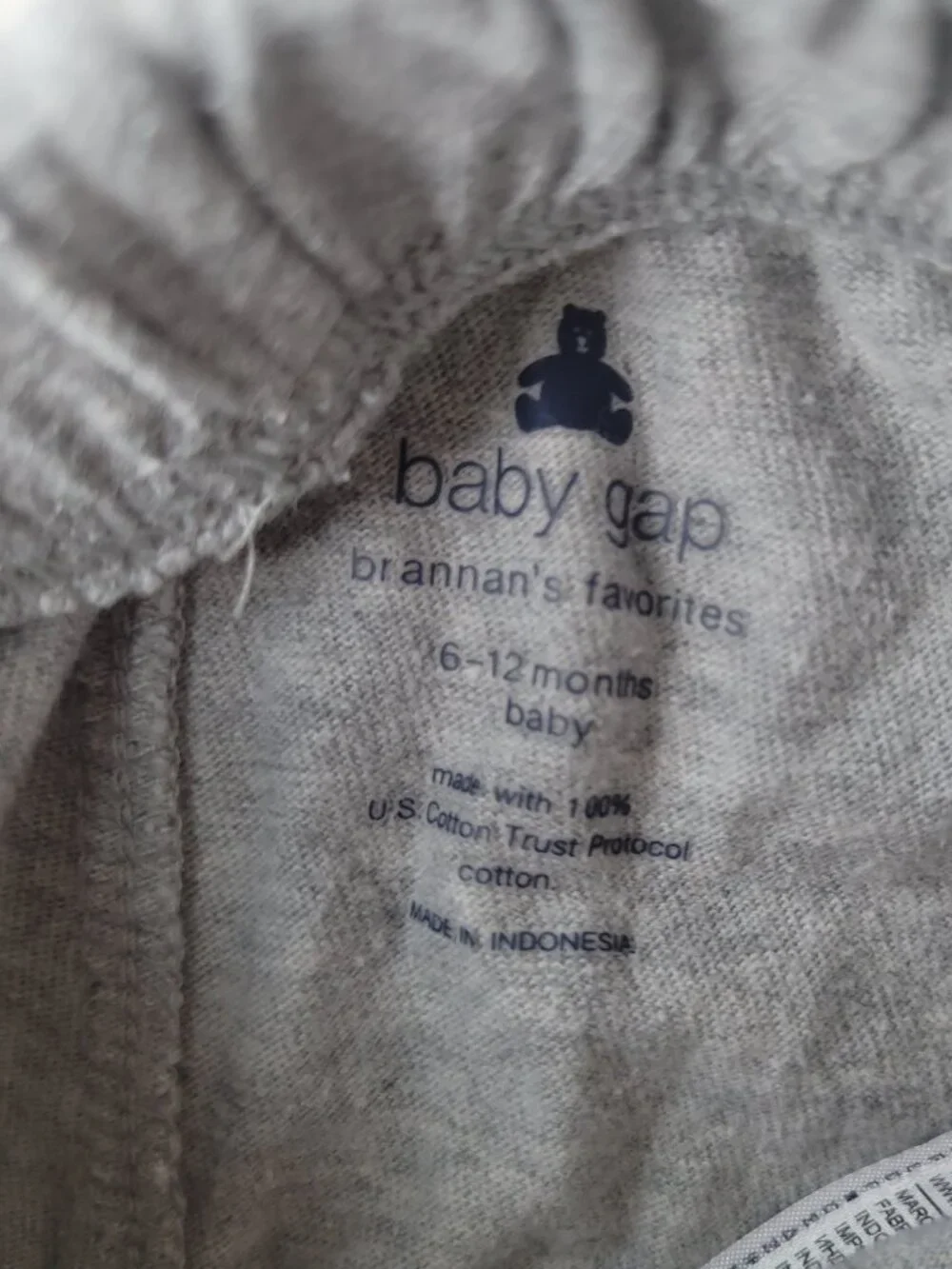 Baby Gap 2 pair shorts heathered gray and tan size 6-12 months